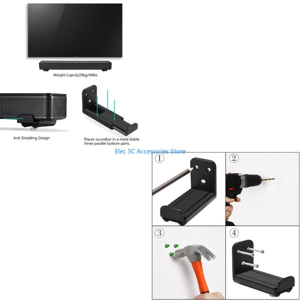 Soundbar Wall Mount Bracket Universal - Y51A 1 Juego soporte montaje en