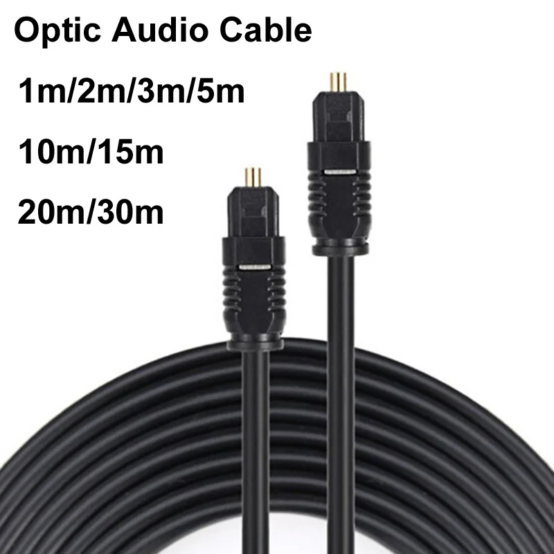 Optical Audio Cable Toslink Gold Plated - Cable de Audio de fibra óptica