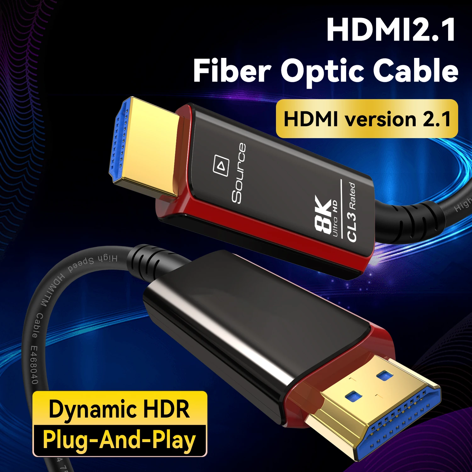 Hdmi 2.1 Cable 8K 60Hz 48Gbps Earc - Cable de Fibra Óptica HDMI 2.1