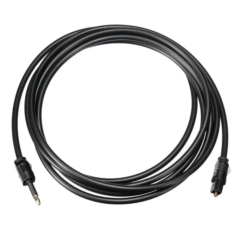 Optical Audio Cable Toslink Gold Plated - Cable óptico de 3,5 mm Toslink