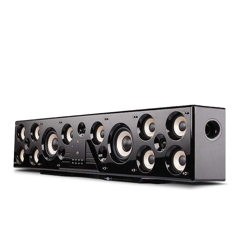 Soundbar With Wireless Subwoofer 5.1Ch - Barra de Sonido Inalámbrica de Madera
