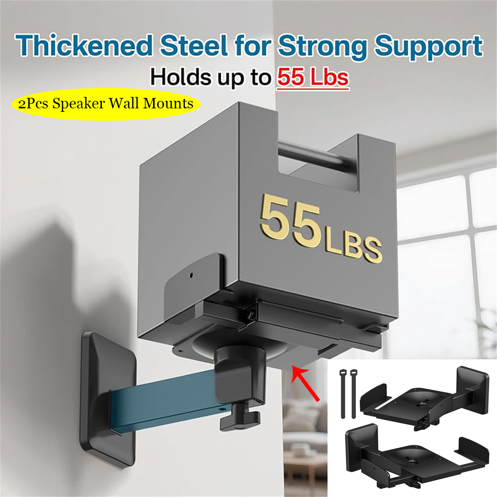 Speaker Wall Ceiling Mount Bracket - Altavoz de doble abrazadera, montaje en