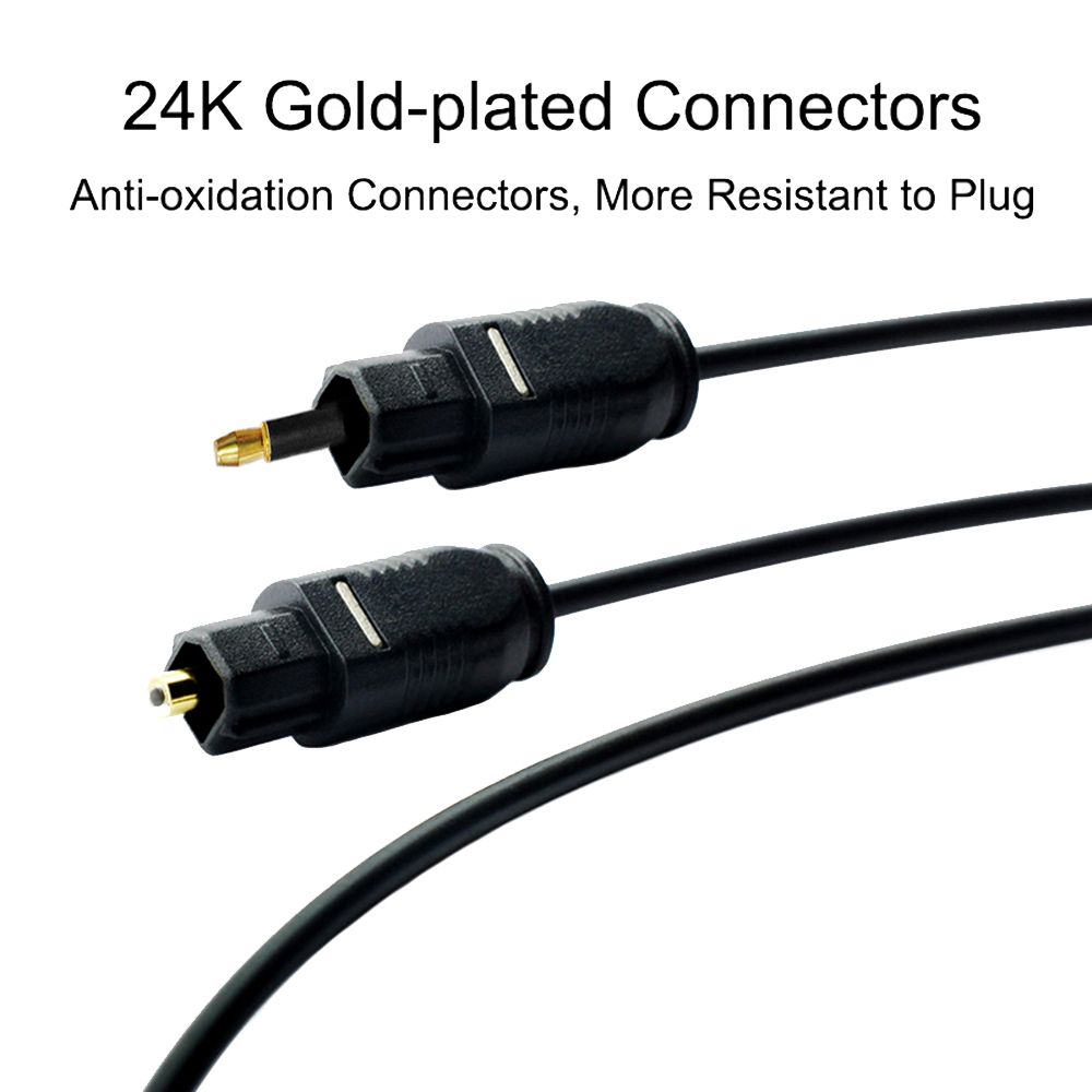 Cable de audio con conector ch - Optical Audio Cable Toslink Gold Plated reseña y precio