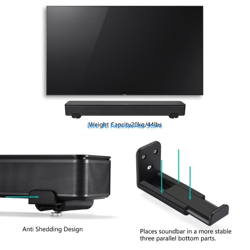 Y51A 1 Juego soporte montaje e - Soundbar Wall Mount Bracket Universal reseña y precio