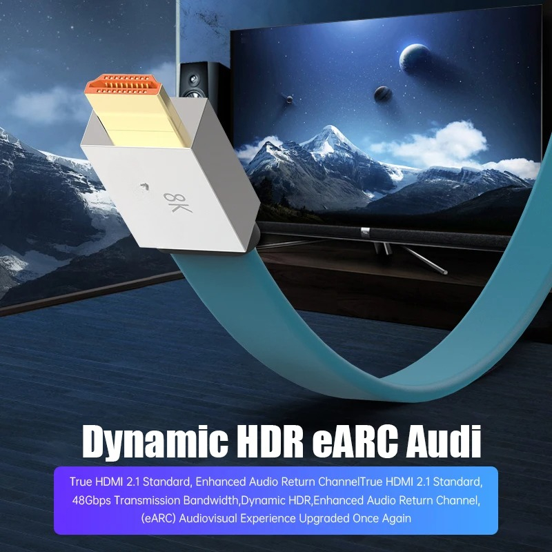Cable HDMI 2.1 de 48 Gbps, 8K  - Hdmi 2.1 Cable 8K 60Hz 48Gbps Earc reseña y precio