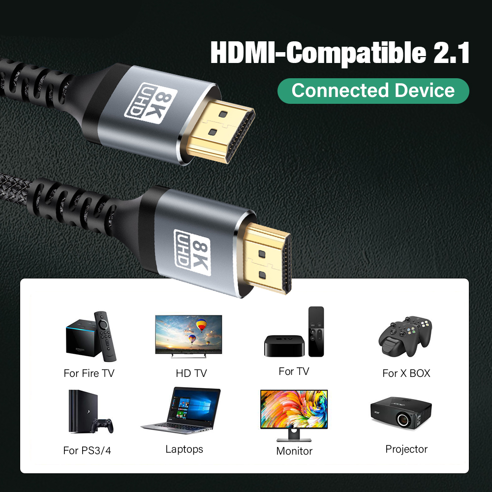 Cable HDMI 2.1 de 8K 60HZ 4K 1 - Hdmi 2.1 Cable 8K 60Hz 48Gbps Earc reseña y precio