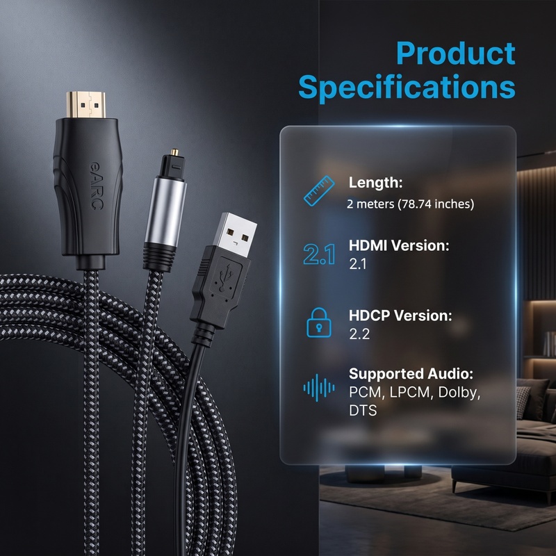 Cable Extractor de Audio HDMI  - Dolby Atmos Soundbar Hdmi Earc reseña y precio