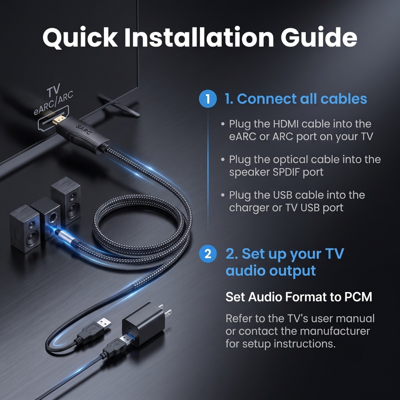 Cable Extractor de Audio HDMI  - Dolby Atmos Soundbar Hdmi Earc reseña y precio