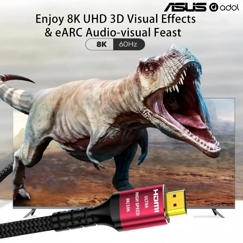 Cable HDMI 2.1 de ultra alta v - Hdmi 2.1 Cable 8K 60Hz 48Gbps Earc reseña y precio