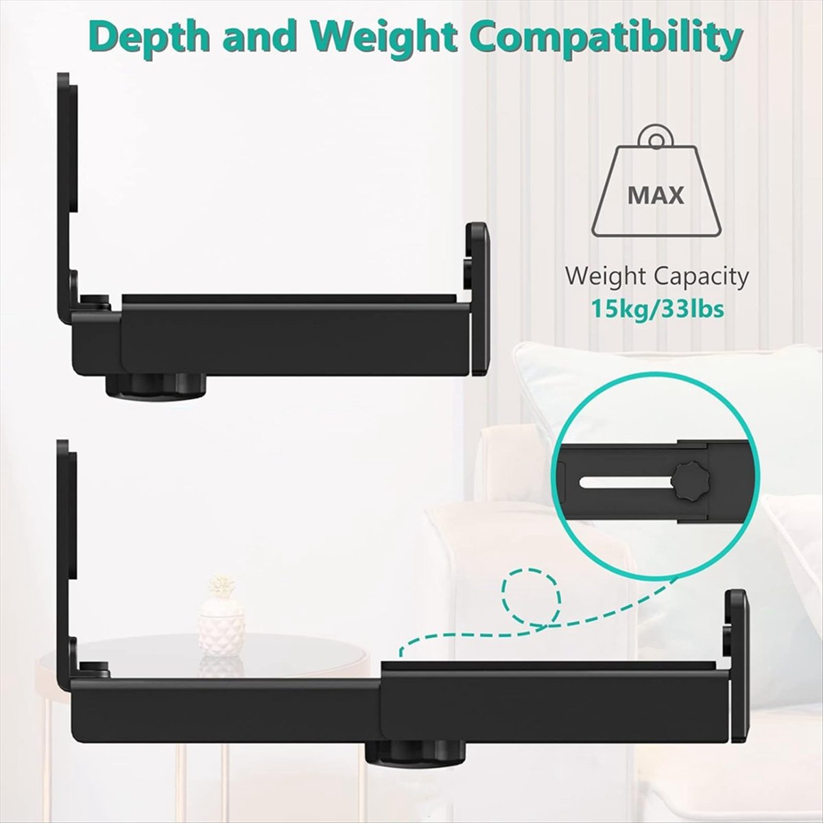 Soporte de Pared Universal par - Soundbar Wall Mount Bracket Universal reseña y precio