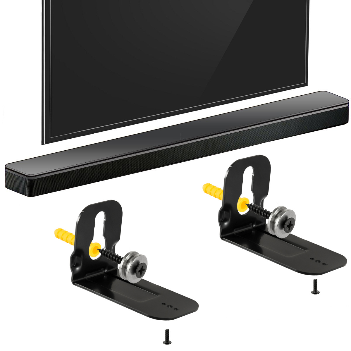 2 unidades: soporte de pared p - Soundbar Wall Mount Bracket Universal reseña y precio