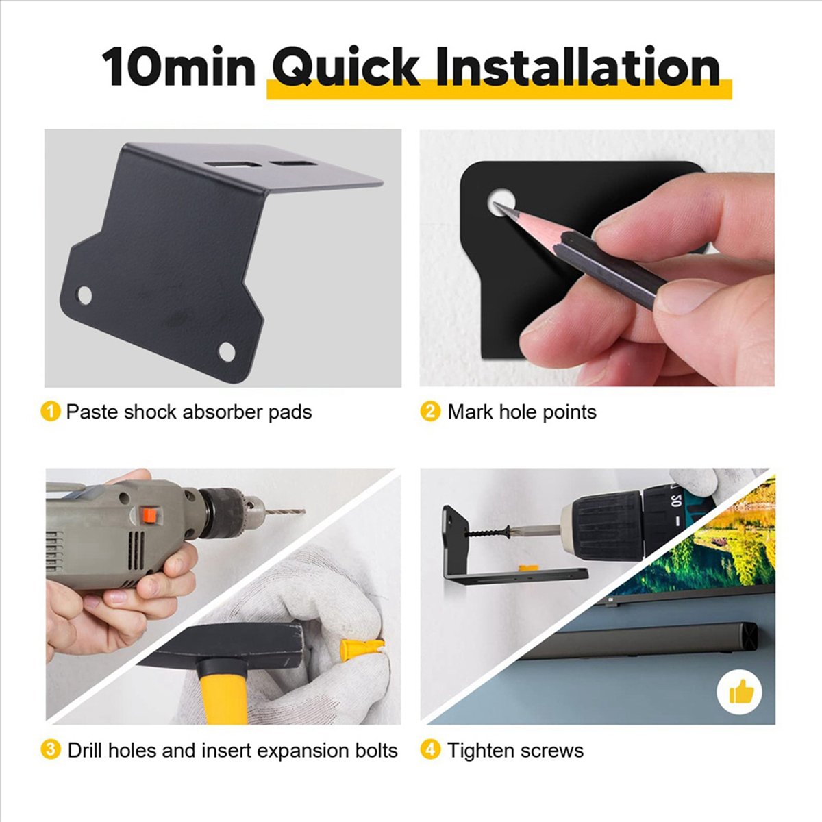 DIGITALBUY: soportes de pared  - Soundbar Wall Mount Bracket Universal reseña y precio