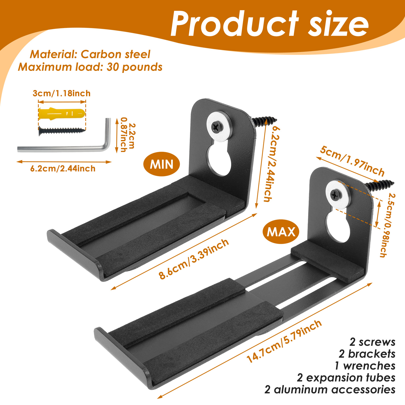 Soporte de pared para montaje  - Soundbar Wall Mount Bracket Universal reseña y precio