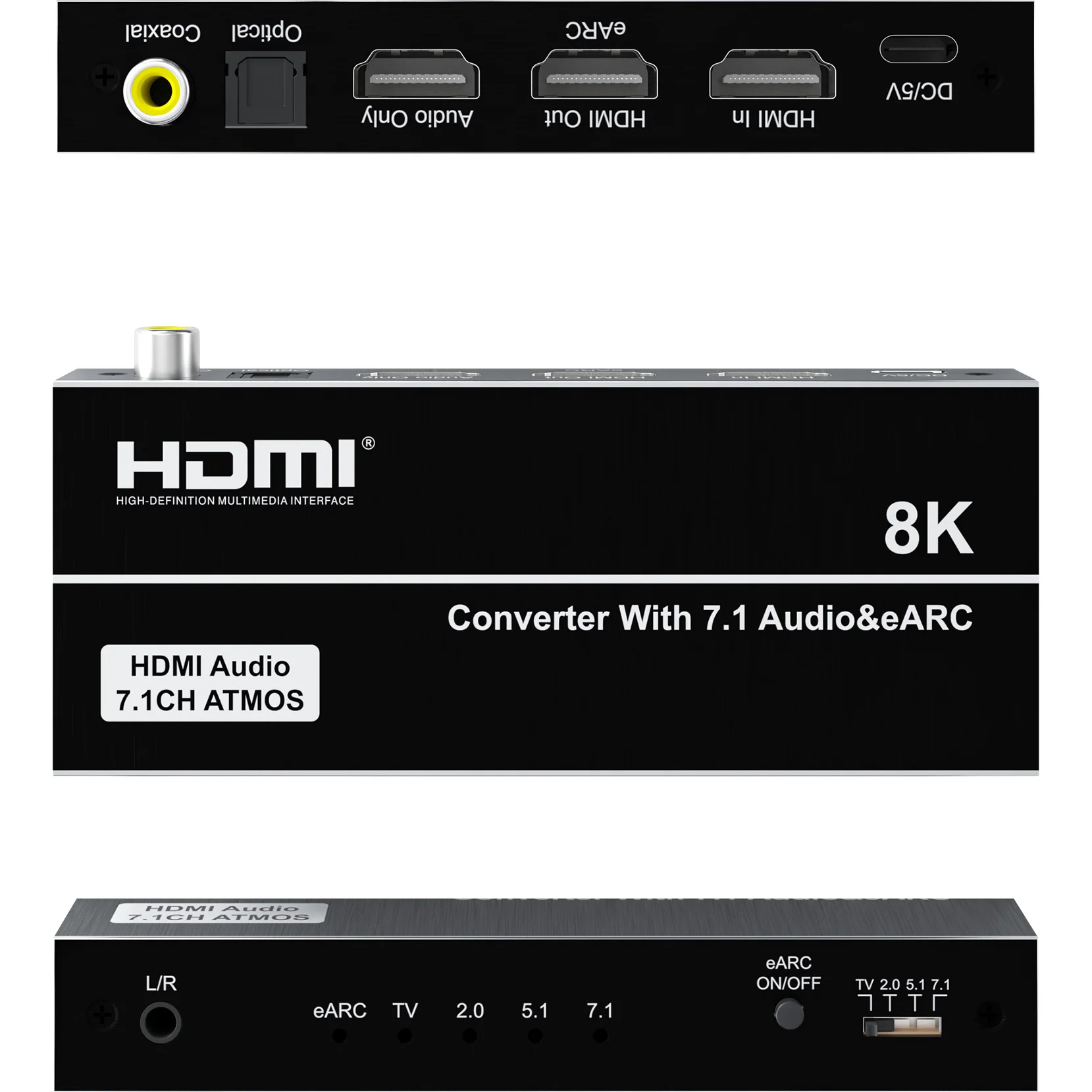 Extractor de Audio HDMI 8K, co - Dolby Atmos Soundbar Hdmi Earc reseña y precio