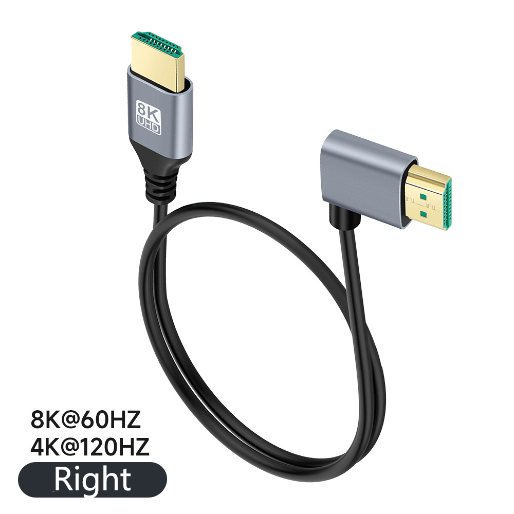Cable HDMI de 90 grados, 2,1 V - Hdmi 2.1 Cable 8K 60Hz 48Gbps Earc reseña y precio