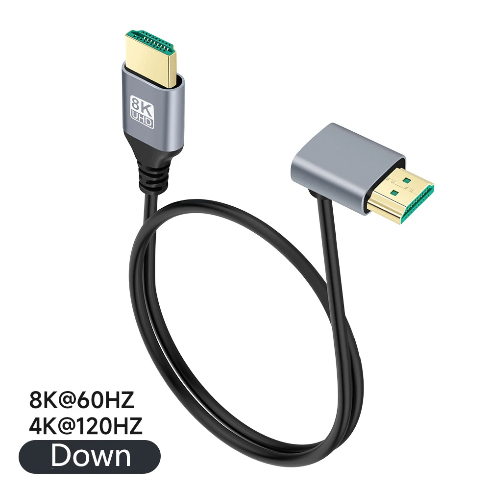 Cable HDMI de 90 grados, 2,1 V - Hdmi 2.1 Cable 8K 60Hz 48Gbps Earc reseña y precio
