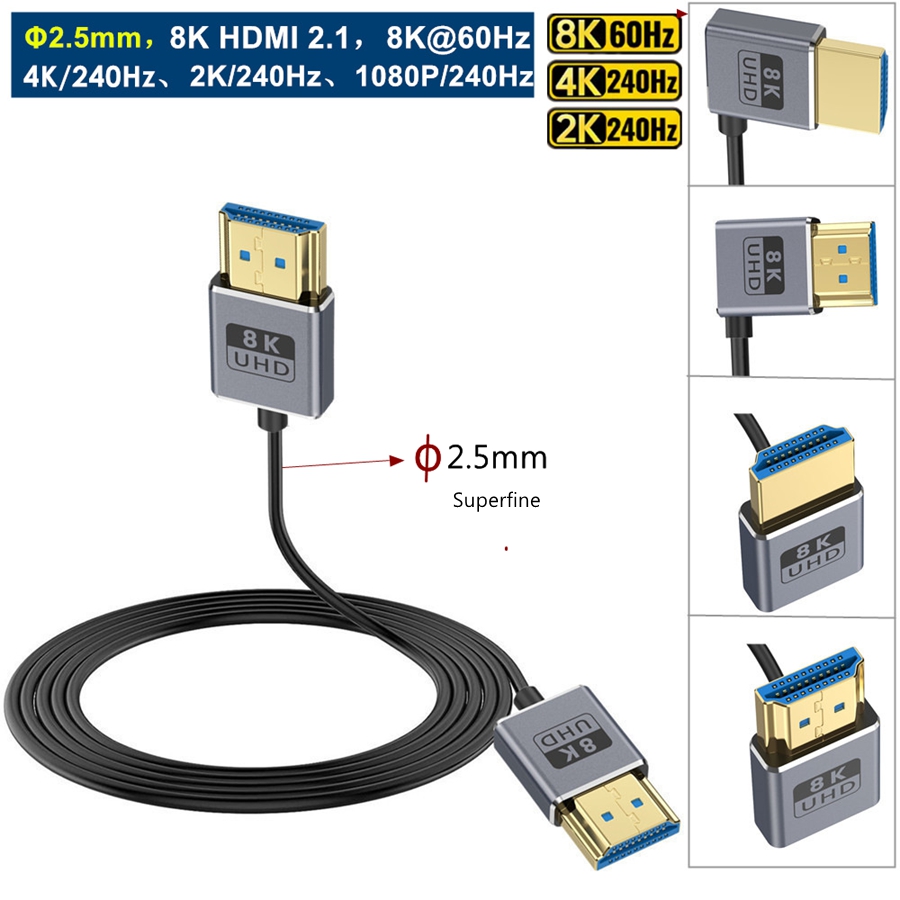 Cable Coaxial HDMI 8K HDMI 2,1 - Hdmi 2.1 Cable 8K 60Hz 48Gbps Earc reseña y precio