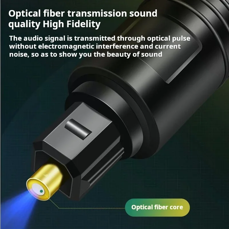 Cable de audio óptico digital  - Optical Audio Cable Toslink Gold Plated reseña y precio