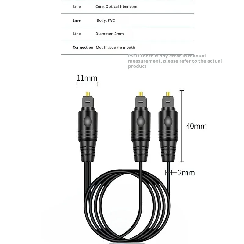 Cable de Audio óptico Digital  - Optical Audio Cable Toslink Gold Plated reseña y precio