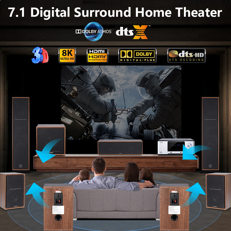Sistema de Cine en Casa 7.1 co - Home Theater System 7.1 Surround Sound reseña y precio