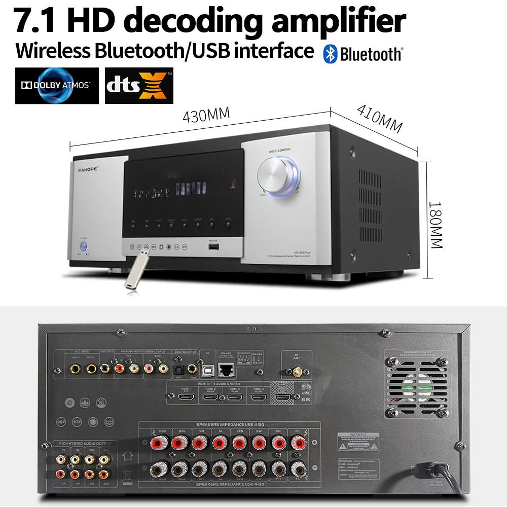 Sistema de cine en casa de 7.1 - Home Theater System 7.1 Surround Sound reseña y precio