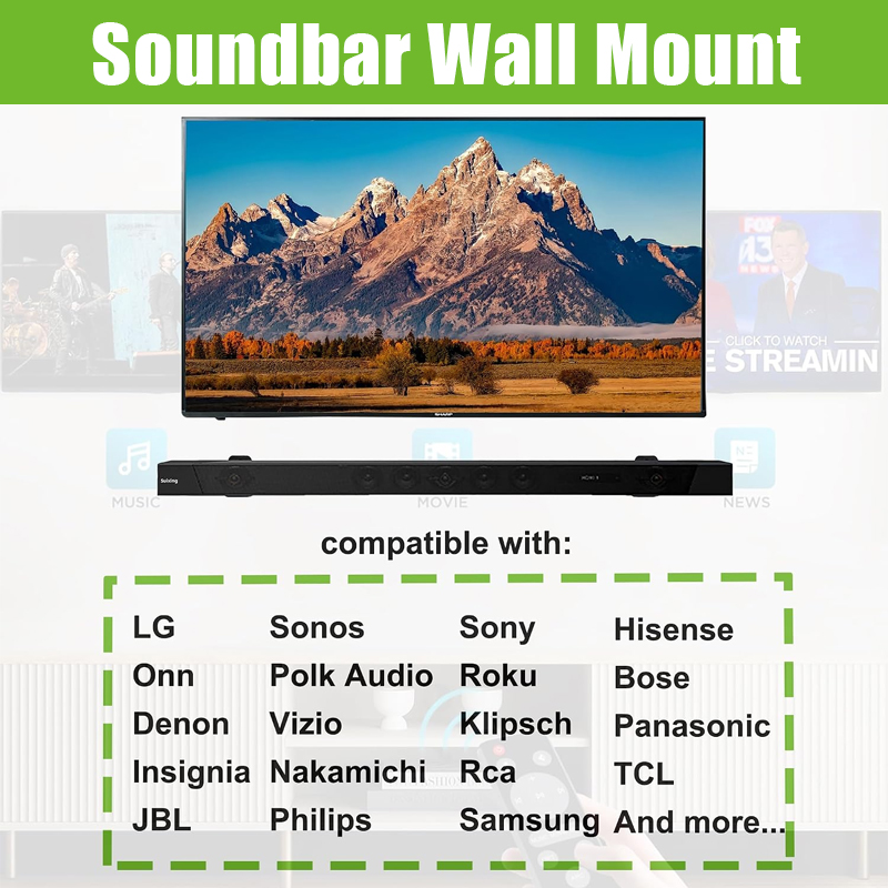 2 soportes universales para mo - Soundbar Wall Mount Bracket Universal reseña y precio