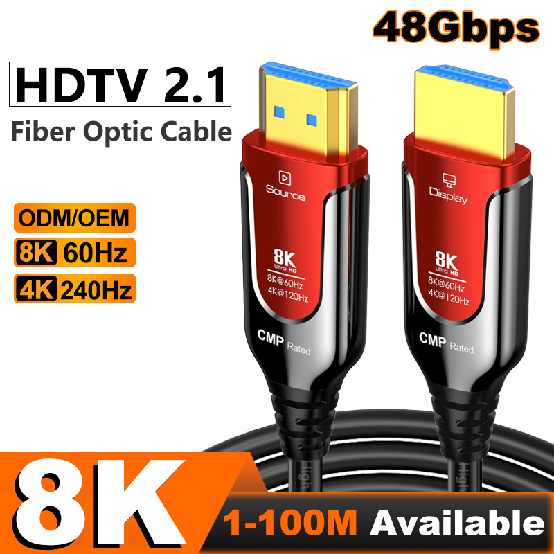 Cable de fibra óptica HDMI 2.1 - Hdmi 2.1 Cable 8K 60Hz 48Gbps Earc reseña y precio