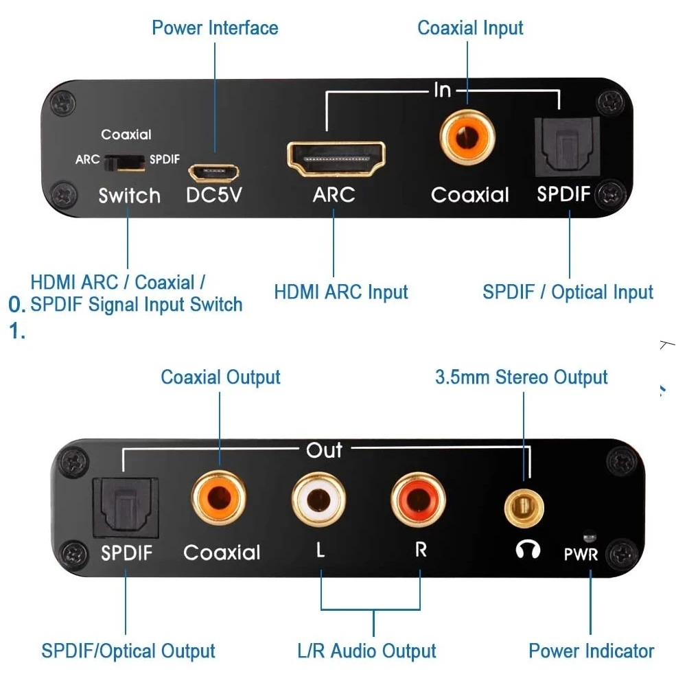 Extractor de Audio ARC DAC de  - Dolby Atmos Soundbar Hdmi Earc reseña y precio