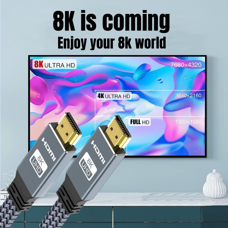 MIZIQIER HDMI 2,1 Cable Falt H - Hdmi 2.1 Cable 8K 60Hz 48Gbps Earc reseña y precio