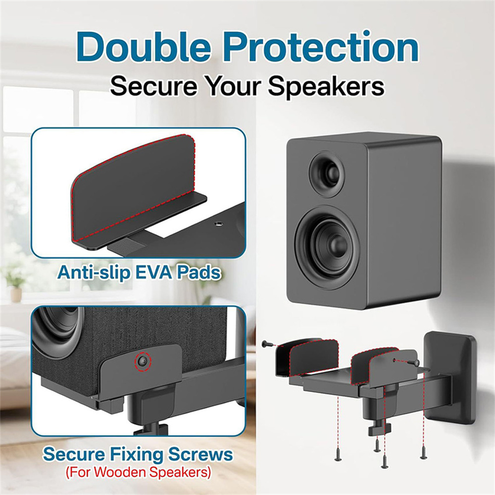 Altavoz de doble abrazadera, m - Speaker Wall Ceiling Mount Bracket reseña y precio