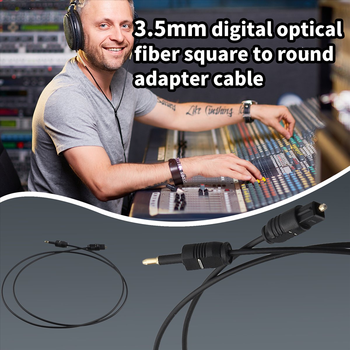 Cable de Audio Óptico Digital  - Optical Audio Cable Toslink Gold Plated reseña y precio