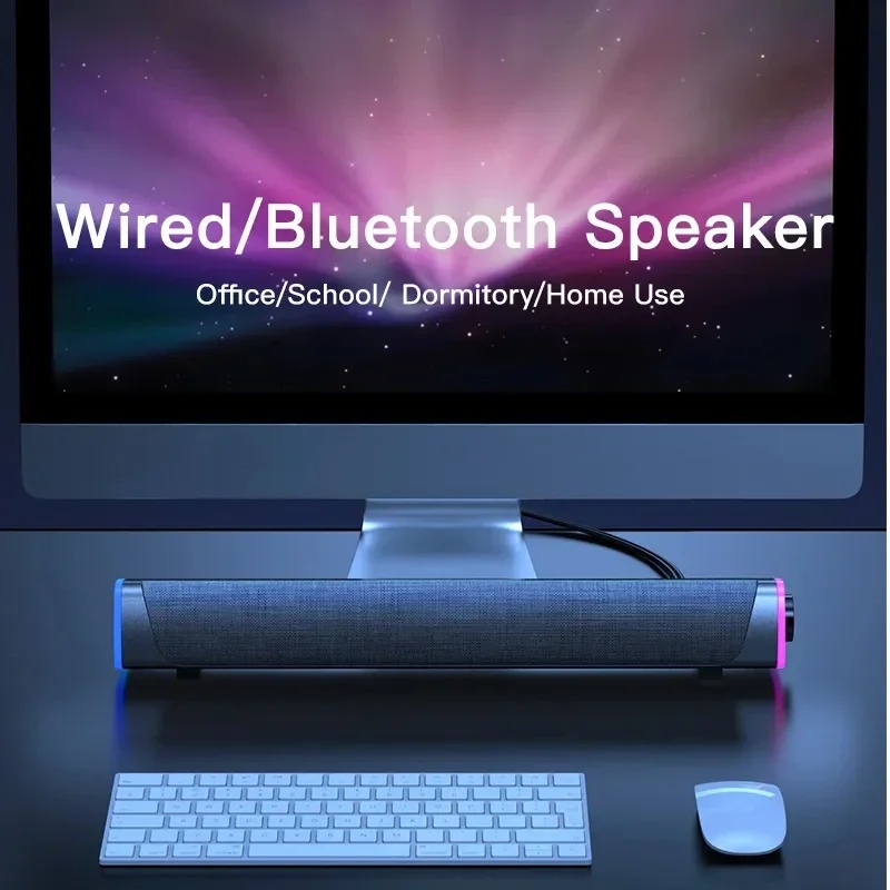 Barra de altavoces estéreo par - Compact Soundbar For Pc Monitor reseña y precio