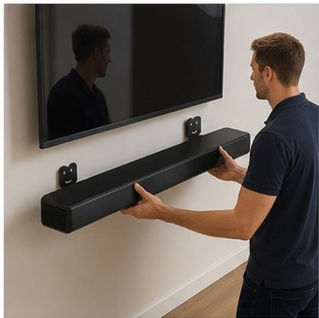 2 soportes de pared ajustables - Soundbar Wall Mount Bracket Universal reseña y precio