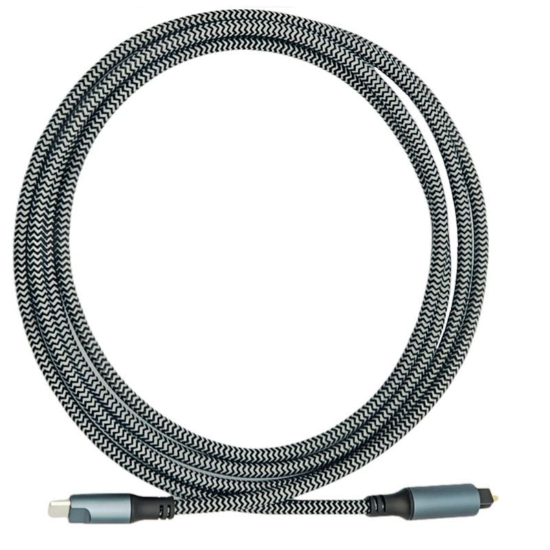 Cable de audio trenzado USB C  - Optical Audio Cable Toslink Gold Plated reseña y precio