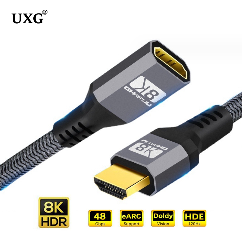 Cable de extensión HDMI 2,1, C - Hdmi 2.1 Cable 8K 60Hz 48Gbps Earc reseña y precio